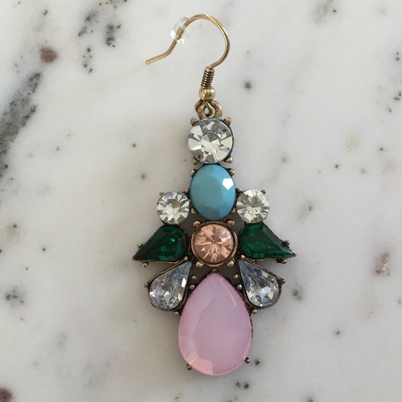 🆑 "Elise" Earrings || Pink & Clear Crystal - Picture 5 of 14